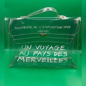 HERMES CLEAR TRANSPARENT DE L'EXPOSITION VINYL KELLY